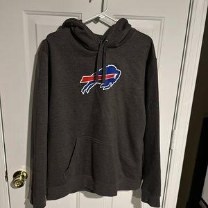 Men’s XL Gray Buffalo Bills Pullover Hoodie